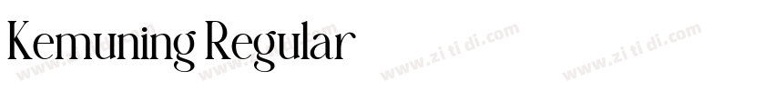 Kemuning Regular字体转换